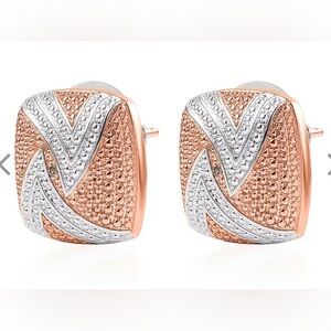 EverTrue Natural Champagne Diamond Accent Fancy Earrings in 18K RG